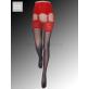 Satin Sheers - 1601 rot/schwarz