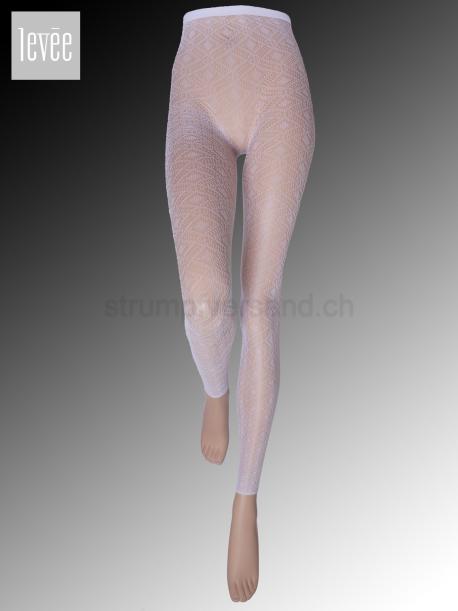 RHOMBUS NETZLEGGINGS von Levée - 100 weiss