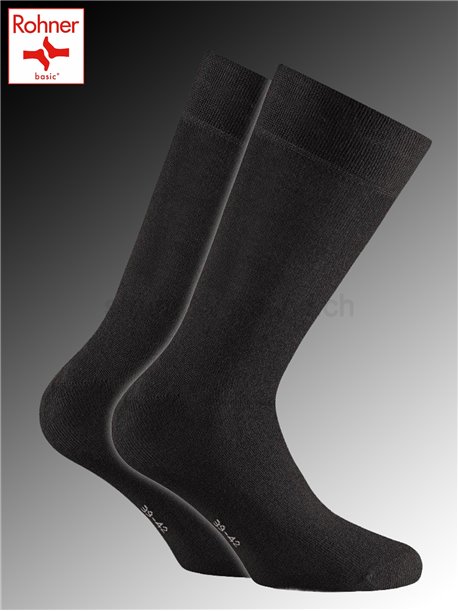 Bamboo Rohner Socken - 009 schwarz