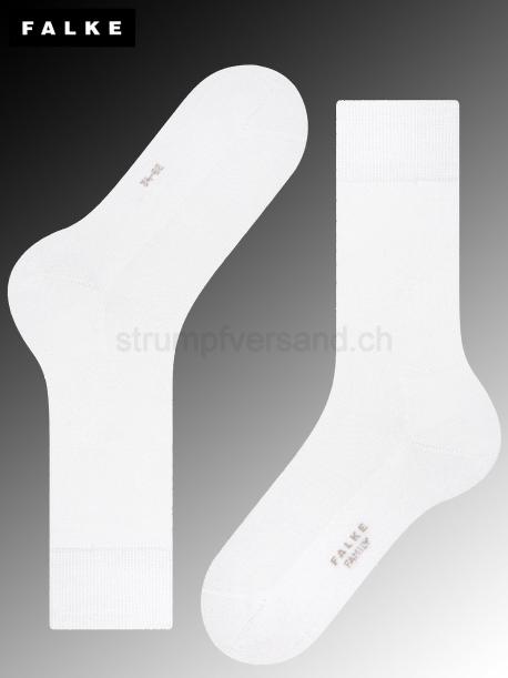 FAMILY Falke Herrensocken - 2000 weiss