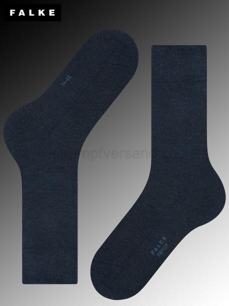 FAMILY Falke Herrensocken - 6127 navy mel.