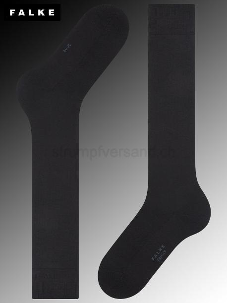 FAMILY Falke Herren-Kniesocken - 6375 dark navy