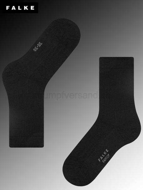 FAMILY Falke Socken - 3009 schwarz