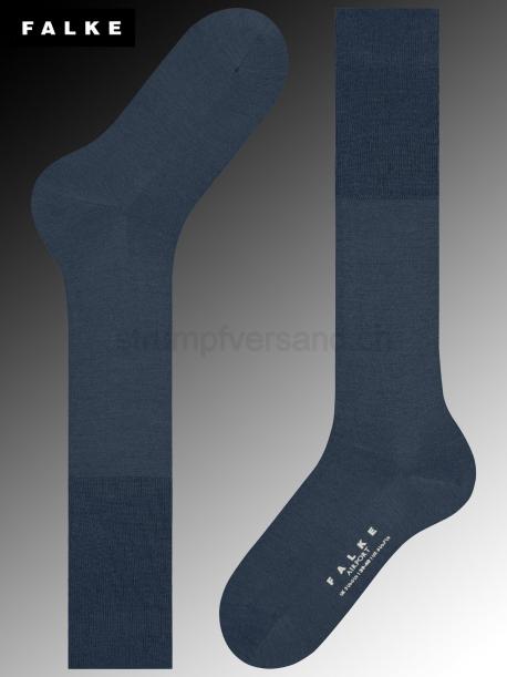 AIRPORT Falke Kniesocken für Herren - 6688 dark blue mel.