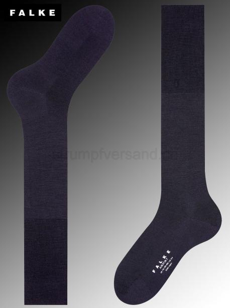 AIRPORT Falke Kniesocken für Herren - 6370 dark navy