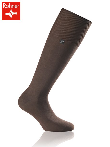 SAN REMO Herren Kniesocken von Rohner - 047 braun