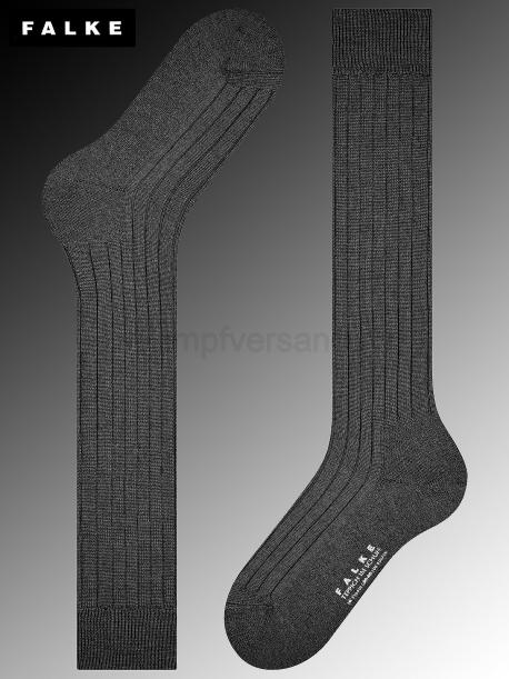 TEPPICH IM SCHUH Falke Kniesocken - 3000 schwarz