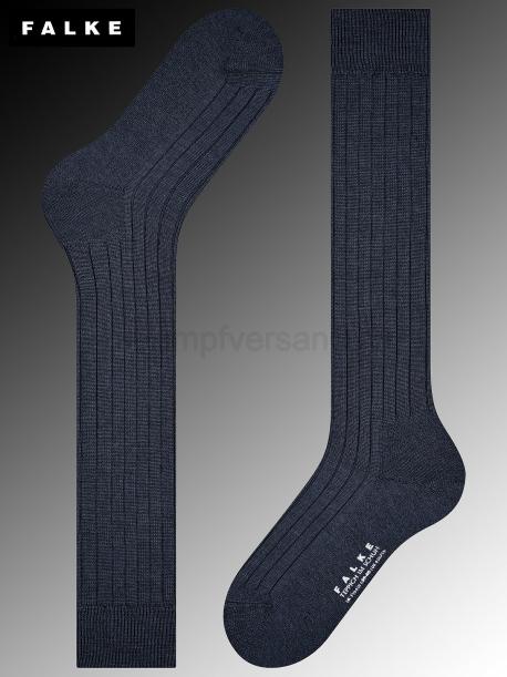 TEPPICH IM SCHUH Falke Kniesocken - 6370 dark navy