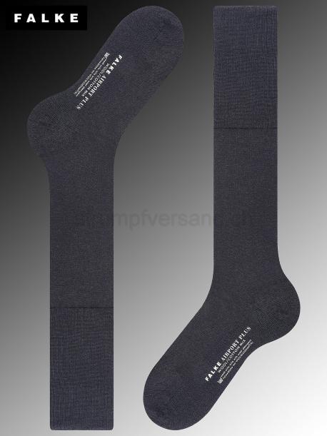 AIRPORT PLUS Falke Kniesocken - 6370 dark navy
