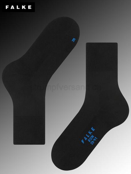 RUN Falke Damen- und Herrensocken - 3000 schwarz