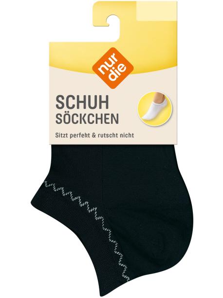 SCHUHSÖCKCHEN - Damensocken NUR DIE schwarz