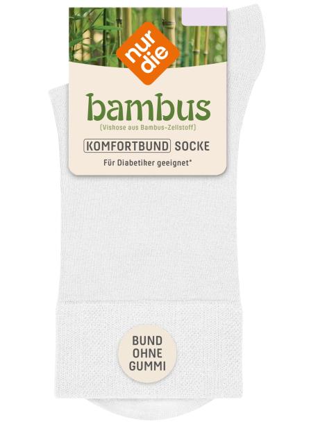 BAMBUS - Damensocken NUR DIE - weiss