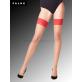 LUNELLE 8 Falke halterlose Strümpfe - 0969 powder/red