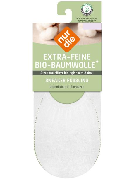 EXTRA FEINE BIO-BAUMWOLLE Nur Die Damen-Füsslinge - 030 weiss