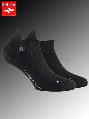 ROHNER SNEAKER Kurzsocken - 009 schwarz