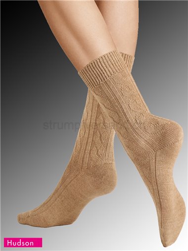 WINTER PLAIT Hudson Socken für Damen - 723 beige mel.