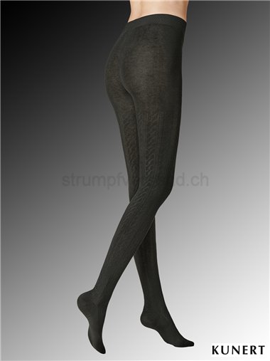 WINTER DREAMS - PLAIT Strickstrumpfhose mit Zopf-Muster - 405 anthracite