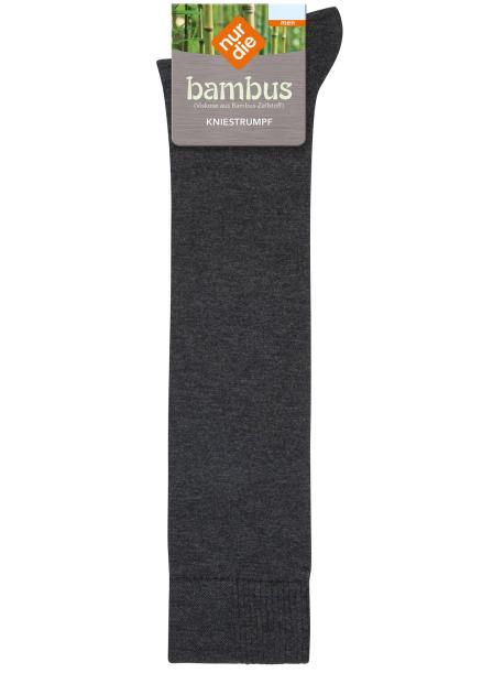 BAMBUS - Nur Die Herren-Kniesocken - anthrazitmel.