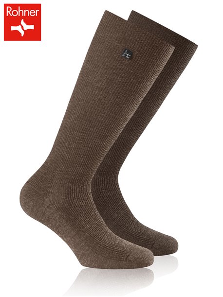 PLATIN LONG Rohner Kniesocken für Herren - 047 braun