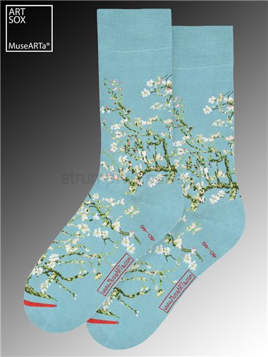 MuseARTa Socken - "Almond Blossom" von Vincent van Gogh