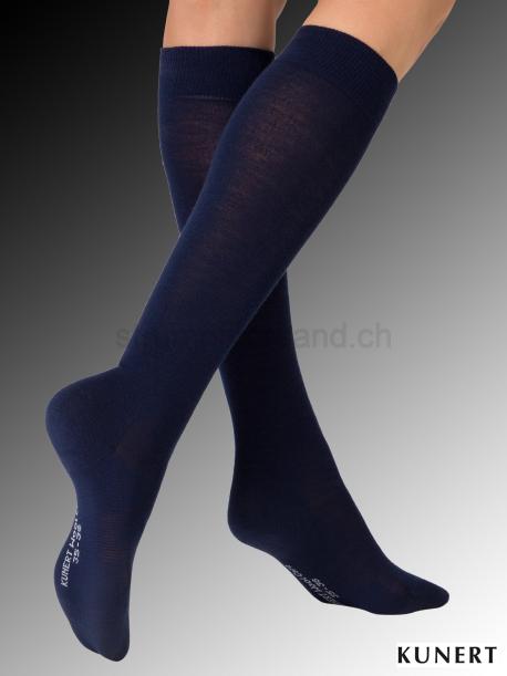 WOOL CARE Kunert Damen-Kniesocken - 036 marine