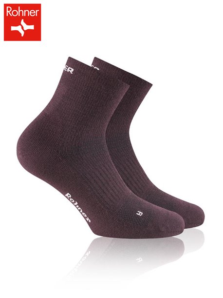 DYNAMIC MERINO QUARTER Rohner Trekking-Socken - 011 bordeaux