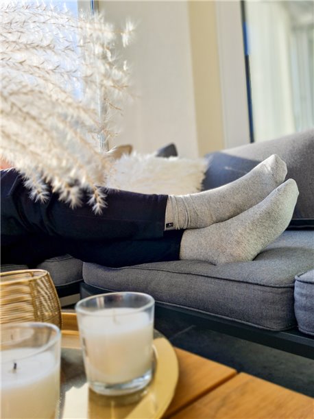 SUPER Rohner Herrensocken - 366 grau