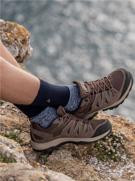 FIBRE TECH Rohner Wandersocken - 070 marine