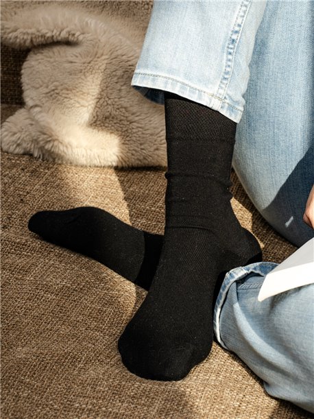 COTTON II Rohner Socken - 009 schwarz