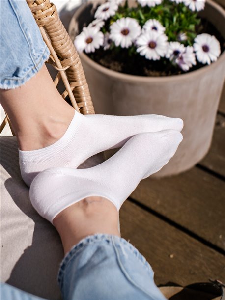 SNEAKER BAMBOO Rohner Kurzsocke - 008 weiss