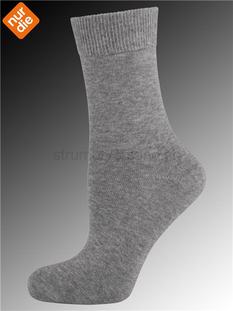 CLASSIC BAUMWOLLE Nur Die Socken für Damen - 354 hellgraumel.