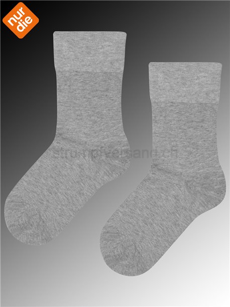 BIO-BAUMWOLLE Nur Die Damen-Socken - 354 hellgraumel.
