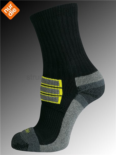 OUTDOOR SOCKEN Nur Die Wandersocken für Damen - 985 schwarz - gelb