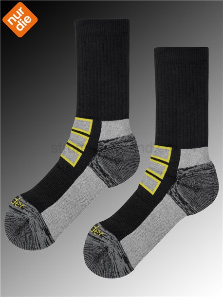 OUTDOOR SOCKEN Nur Die Socken für Herren - 985 schwarz-gelb