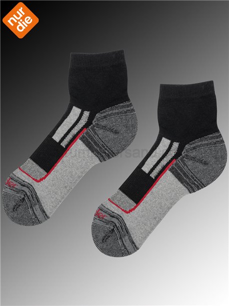 OUTDOOR KURZSOCKEN Nur Die Arbeitssocken für Herren - 995 schwarz-rot