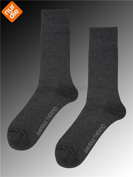 BAMBUS THERMO Nur Die Herrensocken - 926 anthrazitmel.