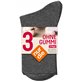 OHNE GUMMI - NUR DIE Damensocken - mittelgrau-mel.