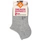 SNEAKER BAUMWOLLE - Damen-Sneakersocken von NUR DIE - hellgrau-mel.