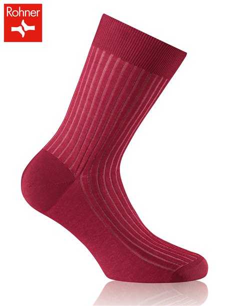 AVIGNON Rohner Herrensocken - 080 weinrot-rosa