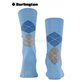 KING Burlington Herrensocken - 6544 sky blue