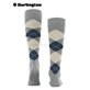 KING Burlington Herren-Kniestrümpfe - 3393 light grey mel.
