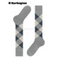KING Burlington Herren-Kniesocken - 3393 light grey mel.