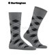 DANNY Burlington Socken für Herren - 3390 light grey mel.