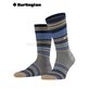 STRIPE Herrensocken von Burlington - 3070 dark grey mel.