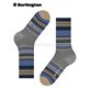 STRIPE Burlington Herren-Socken - 3070 dark grey mel.