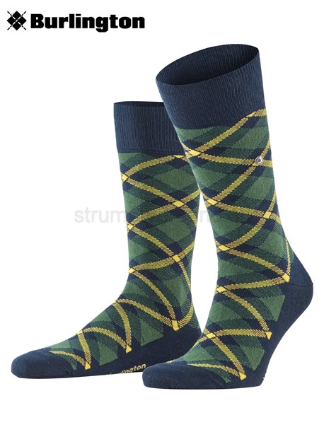 TARTAN Burlington Socken - 6120 marine