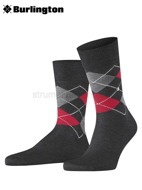 MANCHESTER Burlington Socken - 3096 anthracite mel.