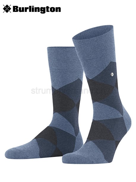 CLYDE Herrensocken von Burlington - 6662 light jeans