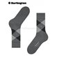 EDINBURGH Burlington Herren-Socken - 3180 asphalt mel.