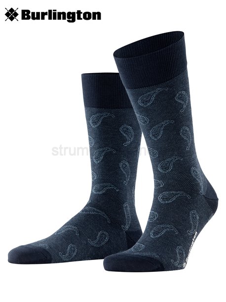 PAISLEY Burlington Socken - 6120 marine